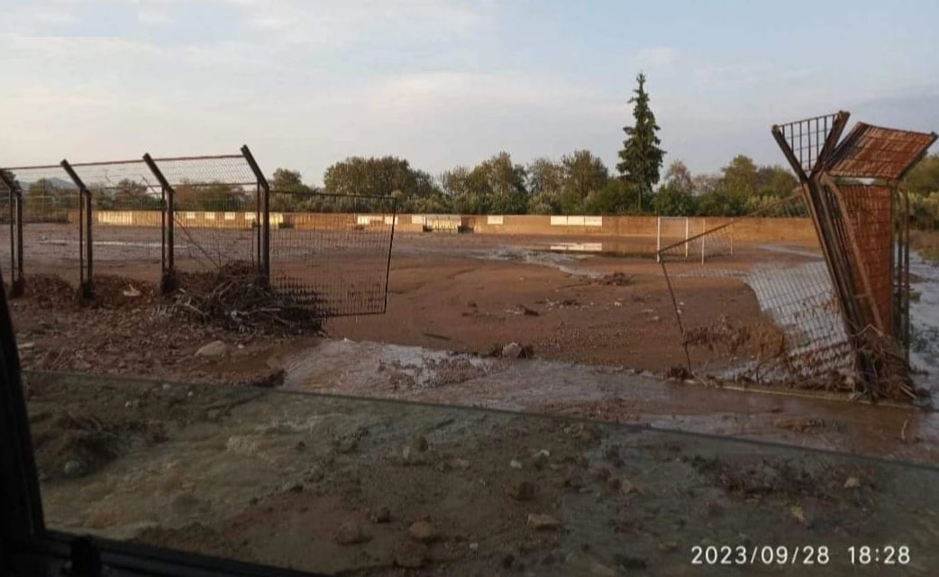 Kαταστροφή στα γήπεδα Νέου Πύργου και Γουβών