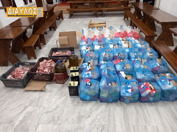  Ενοριακό Φιλόπτωχο Ταμείο του Ιερού Ναού Κοιμήσεως Θεοτόκου Αιδηψού:  70 δέματα αγάπης