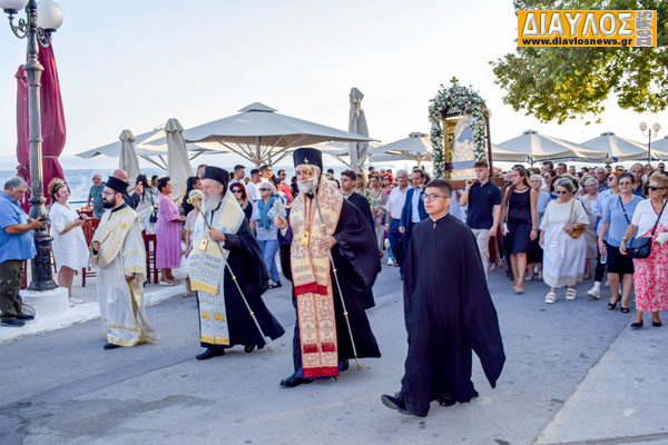  (VIDEO) Λιτάνευση της Ιεράς Εικόνας της Παναγιάς Λιμνιάς
